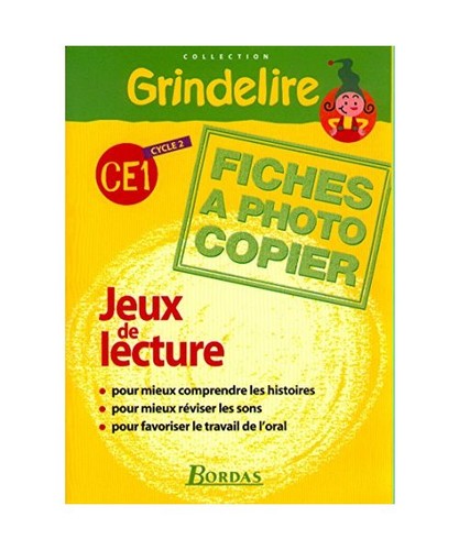 Jeux lecture ce1 - de, fiches