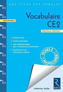 Vocabulaire ce2 fiches à - ce2, :