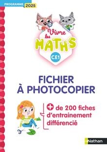 Vivre les maths ce1 fichier - :,