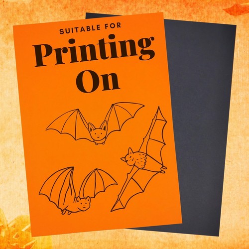 Halloween karte schwarz - a4,